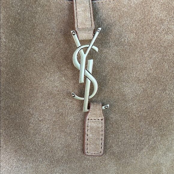 Tan Suede Yves Saint Laurent Shoulder Bag - Picture 2 of 7